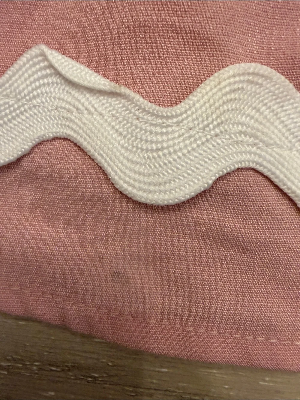 Women’s Pink Maxi Skirt with White Trim